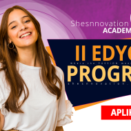 Baner promujący II edycję Programu Shesnnovation Academy