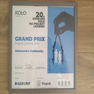 Dyplom Grand Prix dla Aleksandry Kozłowskiej z PŁ w konkursie KOŁO. Foto.  Maciej Kacprzak  