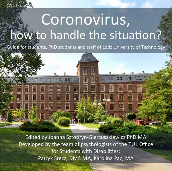 booklet called Coronavirus - how to deal with it? 