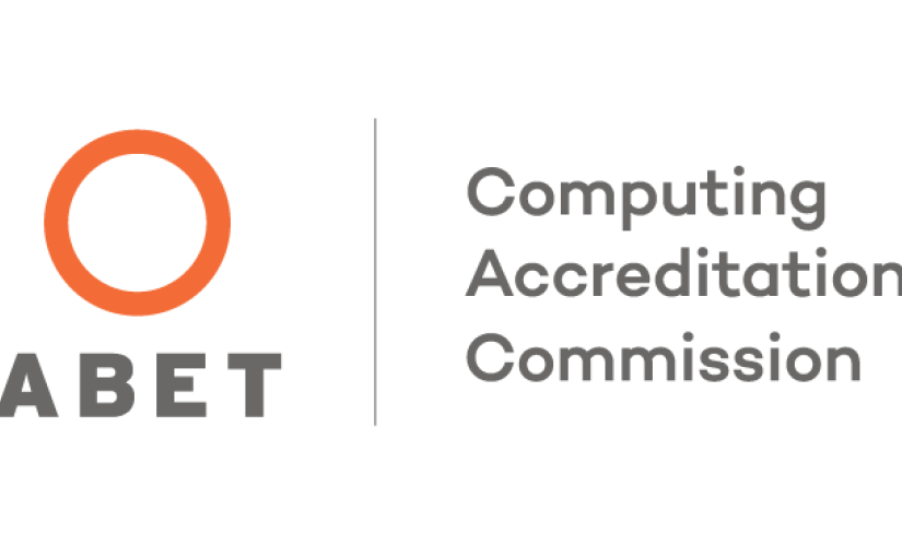 Logotyp ABET z napisem Computing Accreditation Commission.