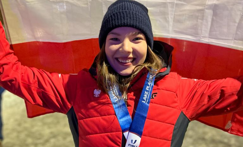 Natalia Jabrzyk, srebrna medalistka Uniwersjady w Lake Placid