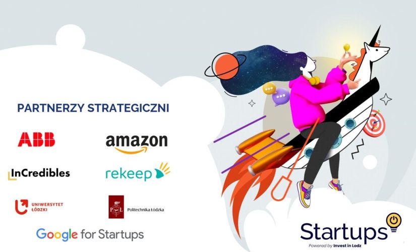 Grafika promująca Konkurs Startups