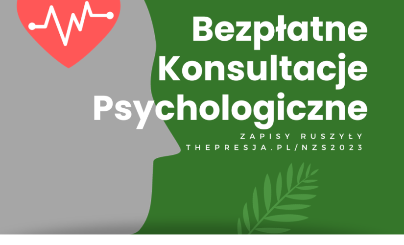 plakat informujący o konsultacjach psychologicznych