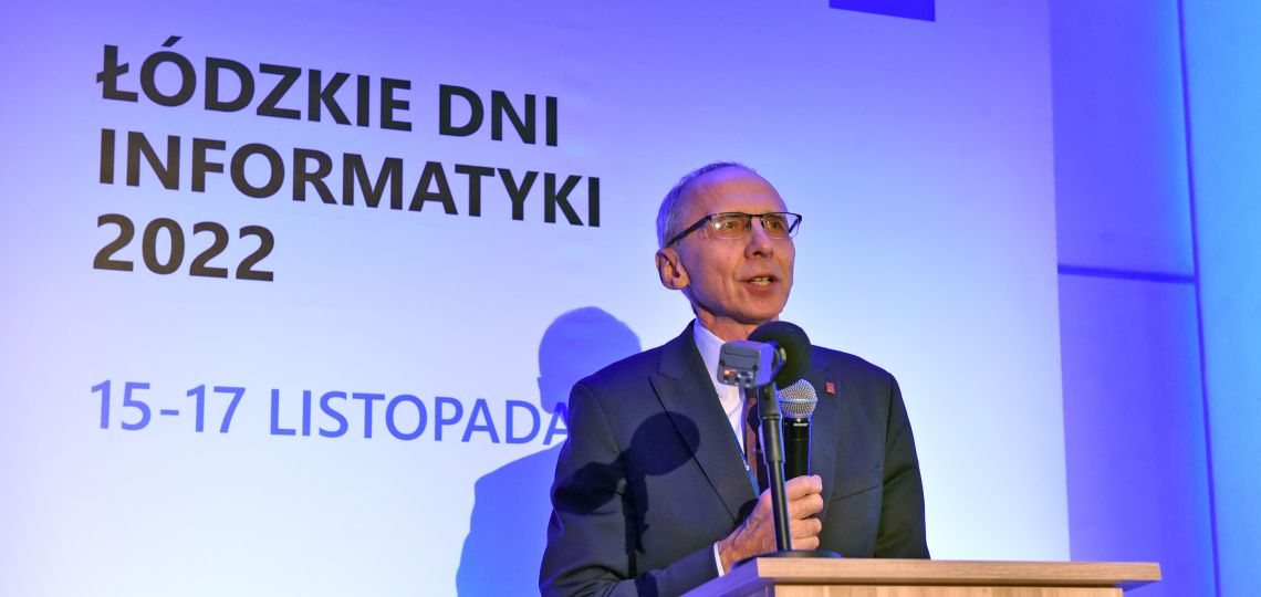 Prof. Paweł Strumiłło podczas otwarcia ŁDI, fot. Jacek Szabela