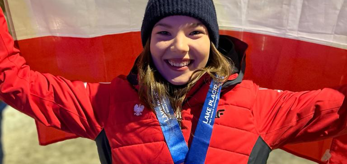 Natalia Jabrzyk, srebrna medalistka Uniwersjady w Lake Placid, fot. Paweł Skraba