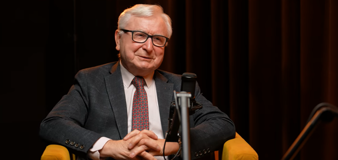 Prof. Stanisław Bielecki during an interview conducted in 2025. photo: TUL archives