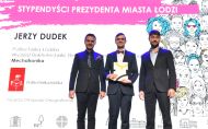 Laureat programu stypednialnego Młodzi w Łodzi z PŁ, fot. Jacek Szabela