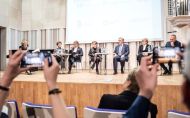Rektorzy łódzkich uczelni podczas debaty, fot. arch. Filmówki