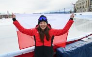 Natalia Jabrzyk, TUL student, silver medallist at the Winter Universiade in Lake Placid, photo: Paweł Skraba