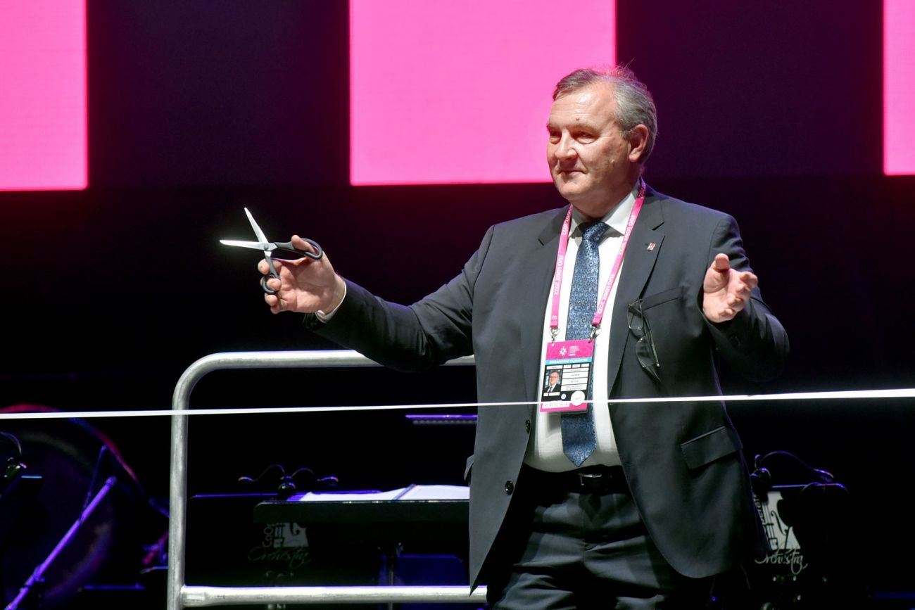 prof. Krzysztof Jóźwik podczas ceromonii otwarcia EUG 2022