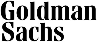 logo sponsora: czarny napis Goldman Sachs na białym tle