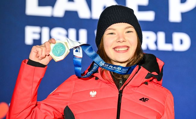 Natalia Jabrzyk, TUL student, silver medallist at the Winter Universiade in Lake Placid, photo: Paweł Skraba