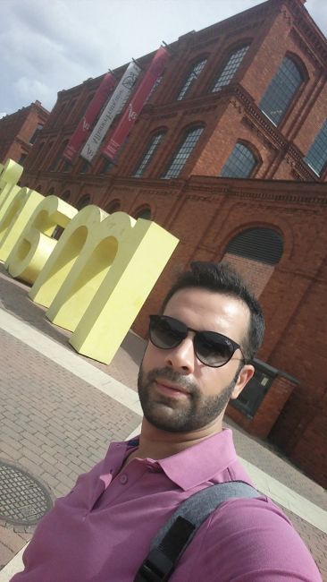 Pictured in the photo is Fatih Atalar at the Manufaktura in Łódź.