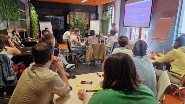 Motivation and communication workshop run by Dr Marzena Stawicka from the TUL Language Centre, photo by: Anna Gryszkiewicz