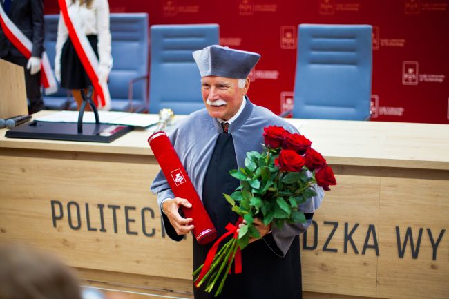 prof. Jacek Moll doktorem honoris causa PŁ, fot. Marcin Szmidt