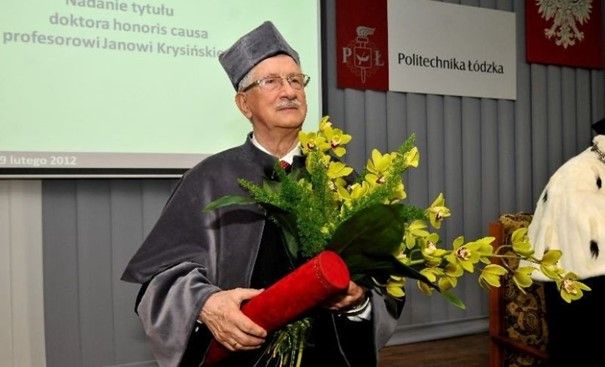 Professor Jan Krysiński - awarding ceremony of the honoris causa doctorate of the Technical University of Lodz