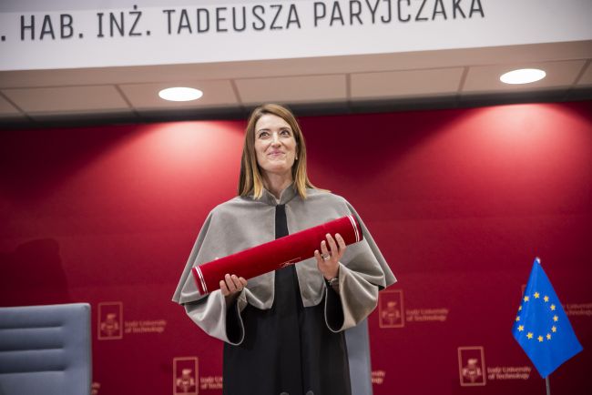Roberta Metsola, Przewodnicząca Parlamentu Europejskiego, Doktorem Honoris Causa PŁ
