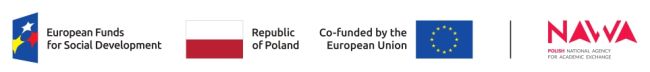 anglojęzyczne loga funduszy europejskich, flaga Polski i komisji europejskiej i nawa