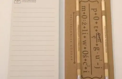 Notes z dwoma ołówkami z twardą okładką