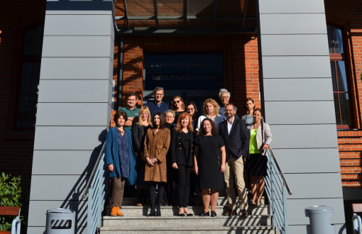 Masters of didactics in front of the IFE building