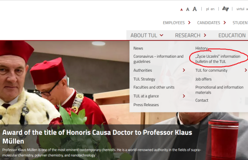 Here you can find articles from the ŻU 