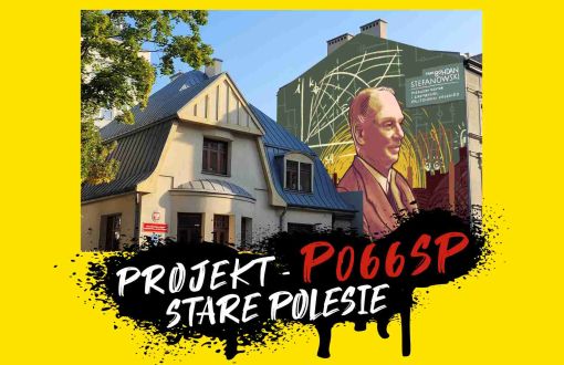 Mural pierwszego rektora PŁ - prof. Bohdan Stefanowskiego