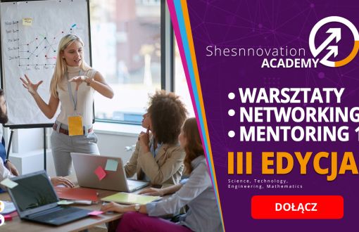 Grafika do programu Shesnnovation Academy