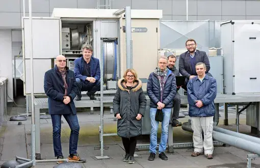team working on the project, from the right : dr inż. Kamil Stokfiszewski. dr hab. inż. Adam Wojciechowski, prof. PŁ, dr hab. inż. Przemysław Gordinowicz, dr hab. Marek Galewski, dr hab. inż. Agnieszka Wosiak, dr hab. inż. Piotr Lipiński, dr hab. inż. Michał Morawski 