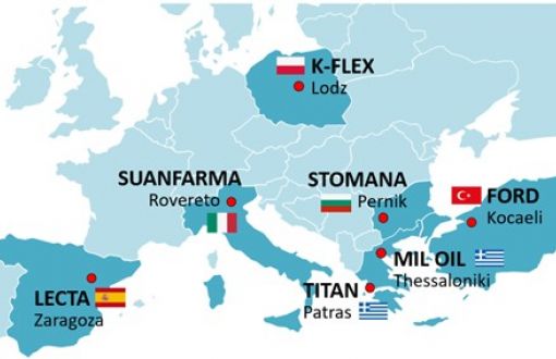 map of the countries where the consortium members come from