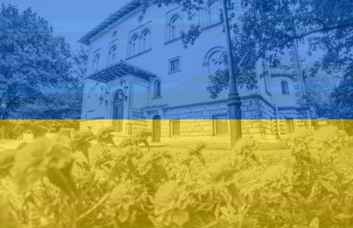 Grafika: społecznośc PŁ wspiera Ukrainę