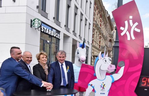 Uroczyste uruchomienie zagara odmierzającego czas do rozpoczęcia EUG 2022 w Łodzi, fot. Jacek Szabela.