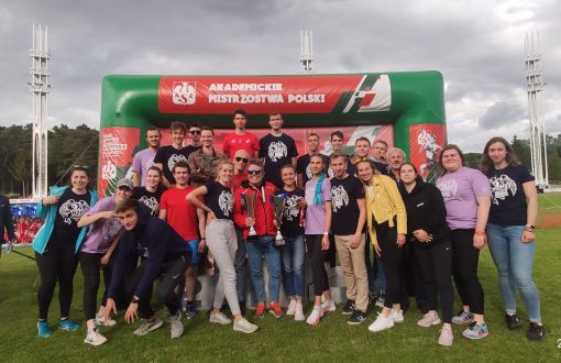 Reprezentacja PŁ i trenerzy na AMP w Poznaniu, fot. Rafał Bieniek