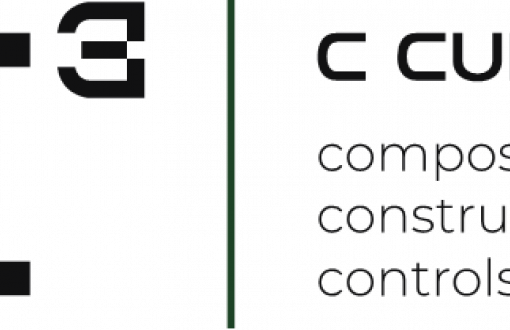 logo projektu C3 - czarny napis na białym tle.