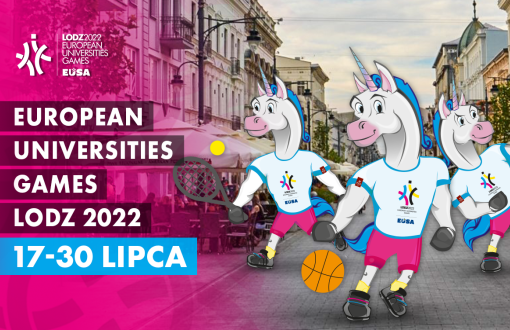grafika reklamujące European University Games