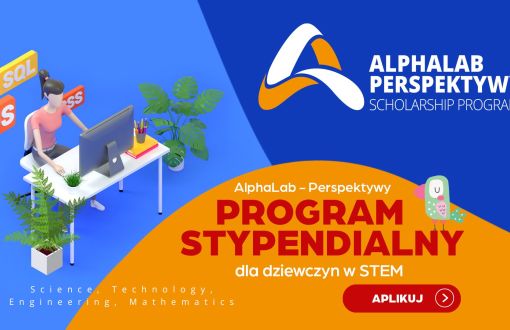 Grafika promująca nowy program stypendialny