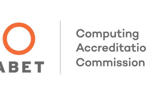 Logotyp ABET z napisem Computing Accreditation Commission.