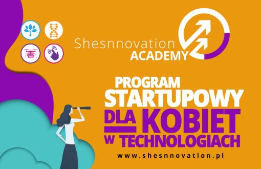 Grafika promująca Shesnnovation Academy 