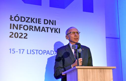 Prof. Paweł Strumiłło podczas otwarcia ŁDI, fot. Jacek Szabela