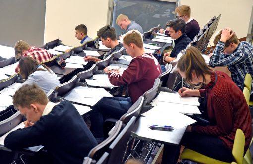 Uczestnicy konkursu matematycznego w PŁ, fot. Jacek Szabela