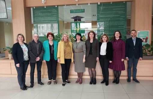 Representatives of the universities implementing the project. First from the right  dr hab. inż. Andrzej Marcinkowski, TUL prof.