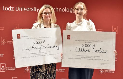 Wiktoria Gerlicz worked under the mentorship of dr hab. inż. Aneta Białkowska, TUL prof