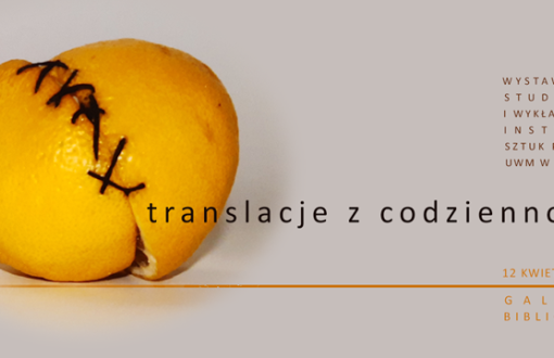 Grafika promująca wystawę w Galerii Biblio-Art na PŁ