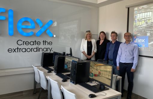 From the left: prof. Agnieszka Zakrzewska-Bielawska, Magdalena Dubas – Manager of Program Management Department, Krzysztof Żukowski – General Manager oraz Michał Krzysztofik – HR Manager - Business Partner 