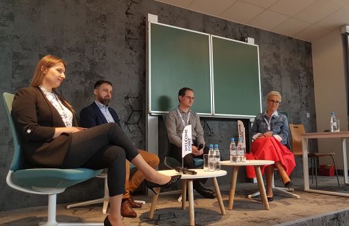 From the left: Iga Kosecka, Jakub Ujejski, Maciej Kronenberg and Aga Rogala