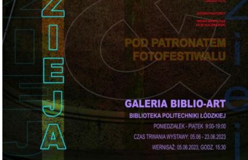 Plakat do wystawy fotografii studentów PŁ i Filmówki