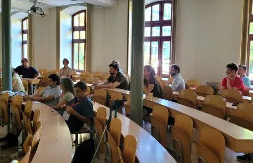 Uczestnicy hiszpańsko-polskiej konferencji matematycznej w PŁ, fot. Jacek Szabela
