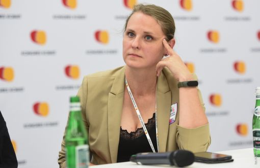 Professor Marta Gmurek during the Kongres Kobiet 2023, photo: Personal collection