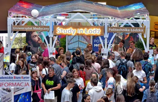 Academic Łódź's exhibition stand was featured in Lublin, Wrocław, Warsaw, Łódź, and Poznań