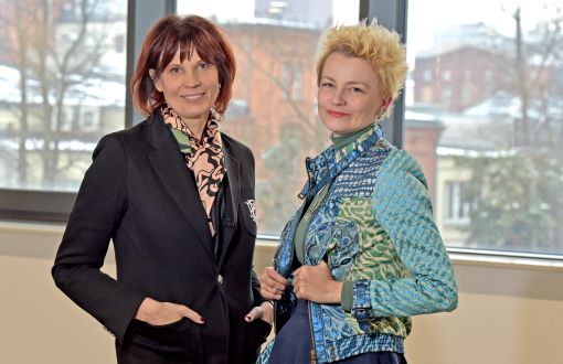 Dr hab. Edyta Gendaszewska-Darmach, TUL prof. (from left) and dr hab. inż. Małgorzata Zakłos-Szyda, TUL prof. 