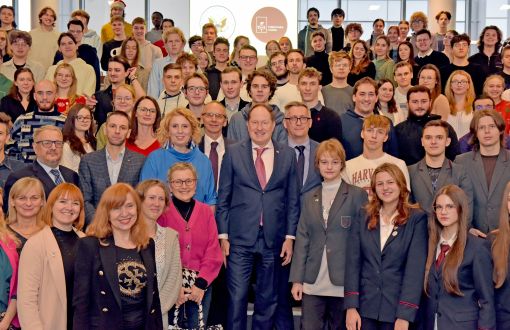 US Ambassador Mark Brzezinski with participants in the meeting